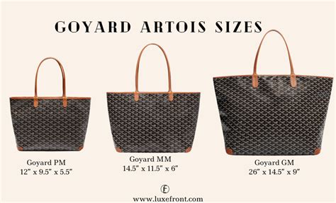 pm gm size goyard